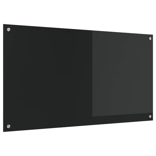 Rivestimento da Cucina Nero 110 x 60 x 0,6 cm vetro temperato