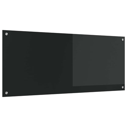 Schienale da cucina Nero 120 x 50 cm vetro temperato | homemem39