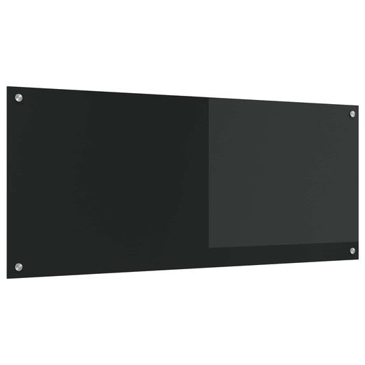 Schienale da cucina Nero 120 x 50 cm vetro temperato | homemem39