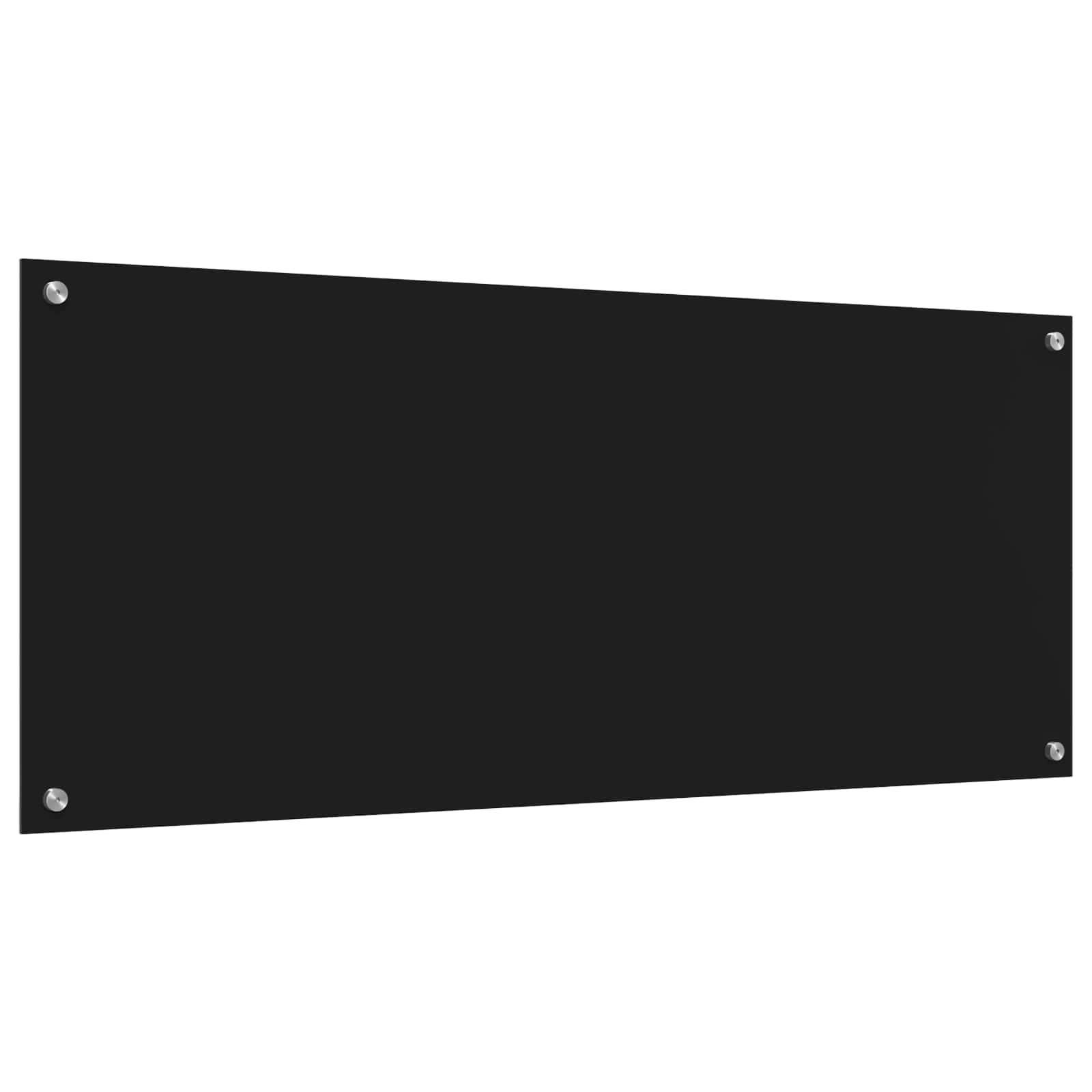 Schienale da cucina Nero 120 x 50 cm vetro temperato | homemem39