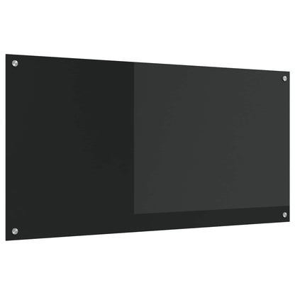Schienale da cucina Nero 120 x 60 cm vetro temperato | homemem39