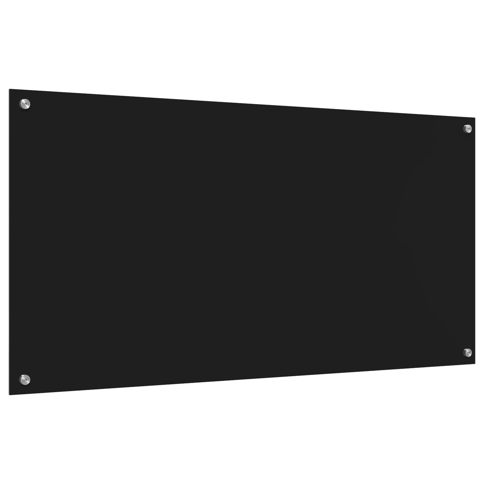 Schienale da cucina Nero 120 x 60 cm vetro temperato | homemem39