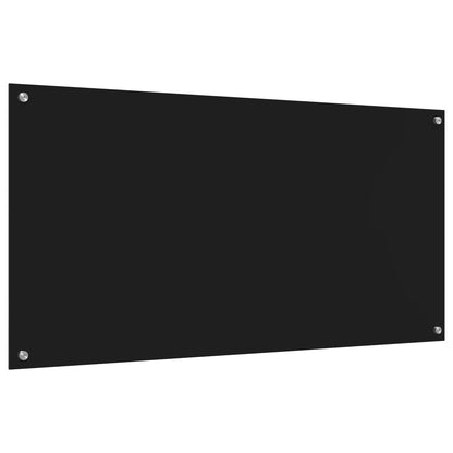 Schienale da cucina Nero 120 x 60 cm vetro temperato | homemem39