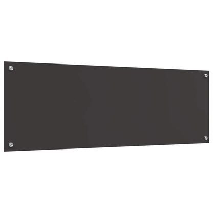 Schienale da cucina Grigio scuro 120 x 40 cm vetro temperato | homemem39