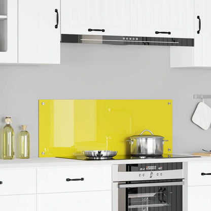 Rivestimento da Cucina Giallo 110 x 40 x 0.6 cm vetro temperato