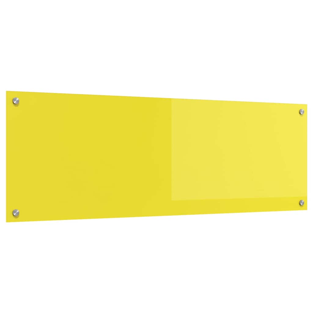 Rivestimento da Cucina Giallo 120 x 40 x 0.6 cm vetro temperato