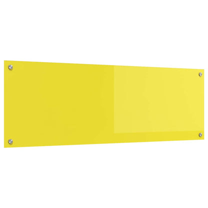 Rivestimento da Cucina Giallo 120 x 40 x 0.6 cm vetro temperato