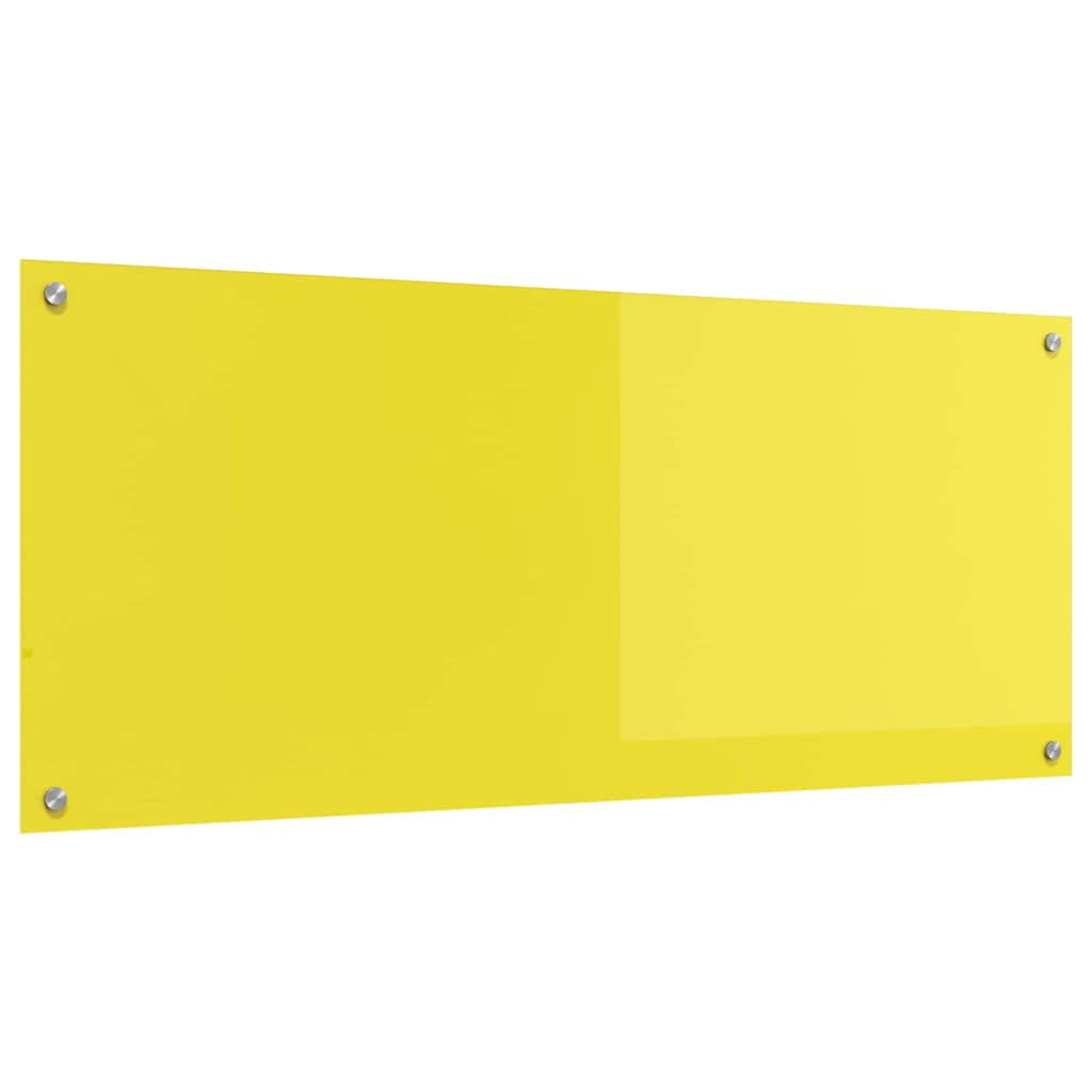 Rivestimento da Cucina Giallo 120 x 50 x 0.6 cm vetro temperato
