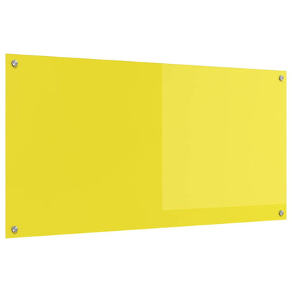 Rivestimento da Cucina Giallo 120 x 60 x 0.6 cm vetro temperato