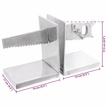 Fermalibri 2 pcs Argento 11 x 14 x 17.5 cm Alluminio