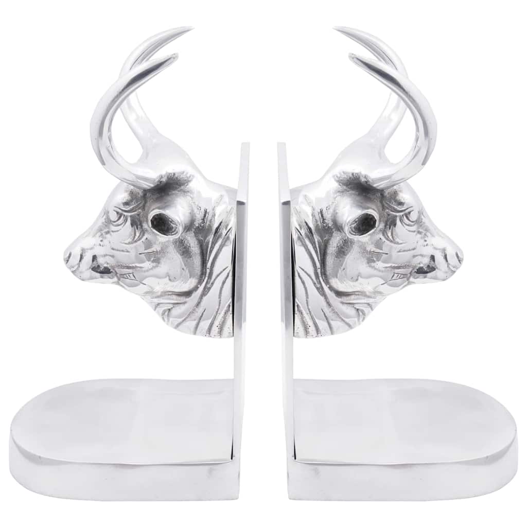 Fermalibri 2 pcs Argento 17 x 15 x 27 cm Alluminio