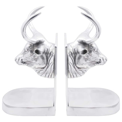 Fermalibri 2 pcs Argento 17 x 15 x 27 cm Alluminio