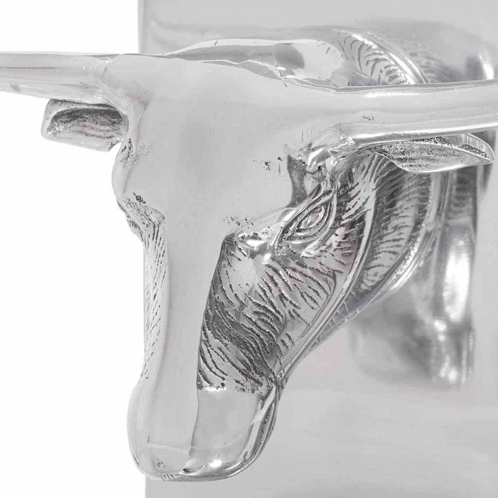 Fermalibri 2 pcs Argento 21.5 x 15.5 x 20 cm Alluminio