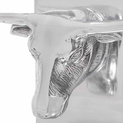 Fermalibri 2 pcs Argento 21.5 x 15.5 x 20 cm Alluminio