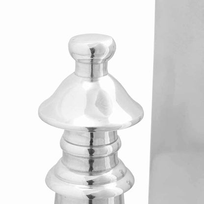 Fermalibri 2 pcs Argento 11 x 12 x 19.5 cm Alluminio