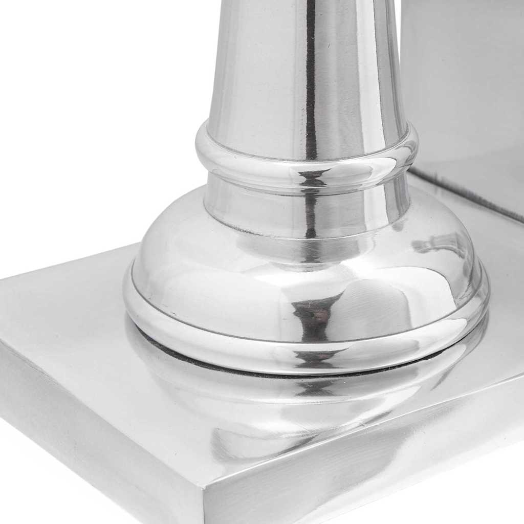 Fermalibri 2 pcs Argento 11 x 12 x 19.5 cm Alluminio