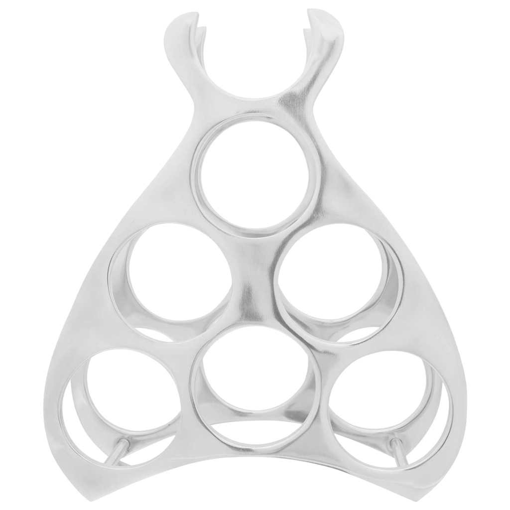 Portabottiglie Argento 38 x 33 x 13 cm Alluminio