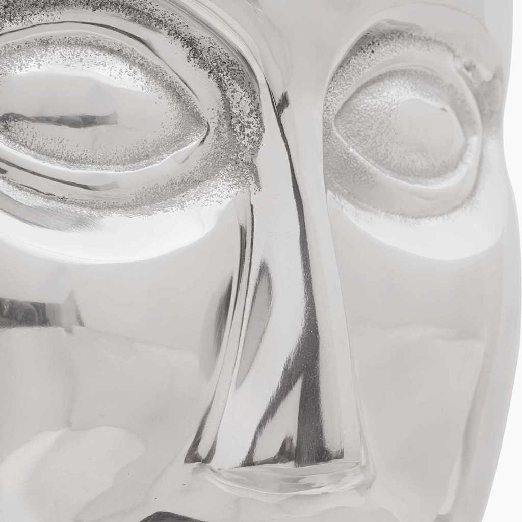 Pouf Argento Alluminio