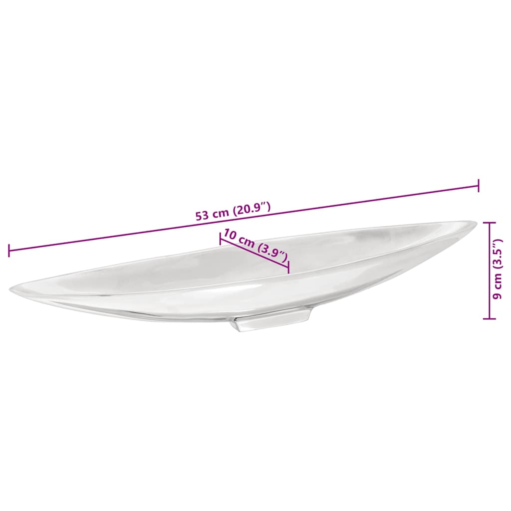 Cesto di frutta Argento 53 x 9 x 10 cm Alluminio | homemem39