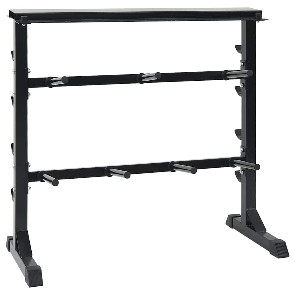 Ripiano per Manubri Nero 99 x 45 x 95.5 cm