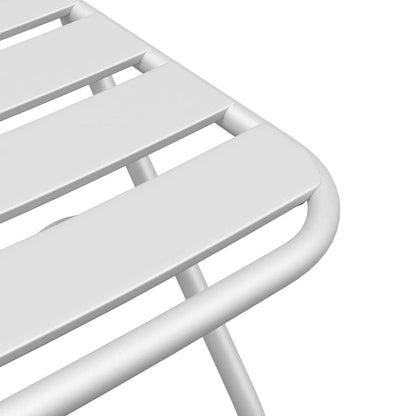 Sedia Pieghevole da Giardino 2 pcs Bianco 55 x 56.5 x 91cm