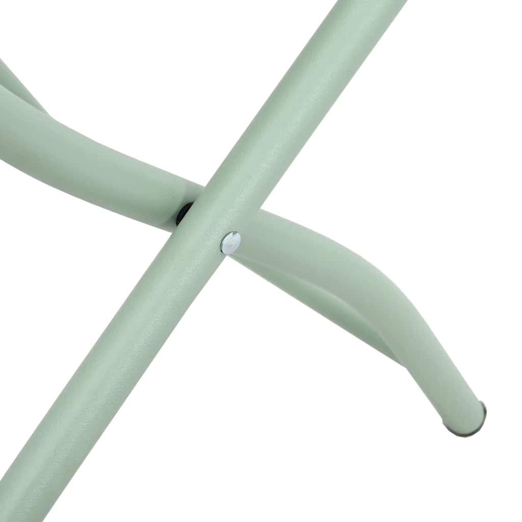 Sedia Pieghevole da Giardino 2 pcs Verde 55 x 56.5 x 91cm