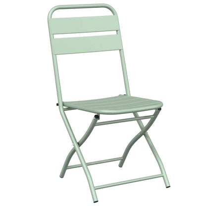 Sedia Pieghevole da Giardino 2 pcs Verde 55 x 56.5 x 91cm