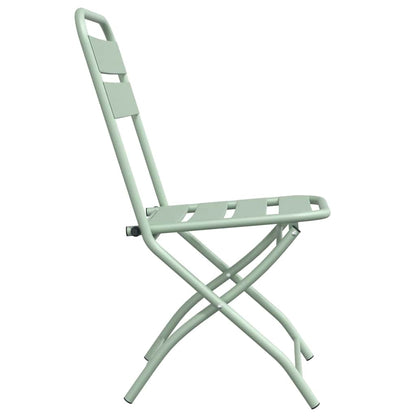 Sedia Pieghevole da Giardino 2 pcs Verde 55 x 56.5 x 91cm