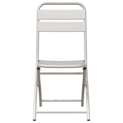 Sedia Pieghevole da Giardino 2 pcs Beige 55 x 56.5 x 91cm