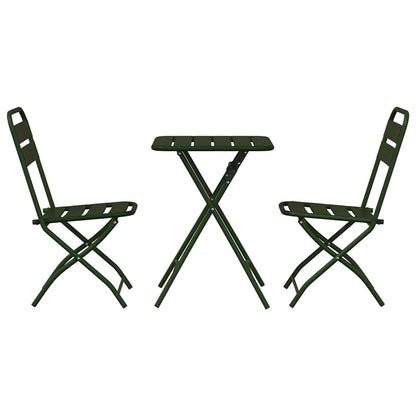 Set bistrot 3 pcs Verde scuro Acciaio - homemem39