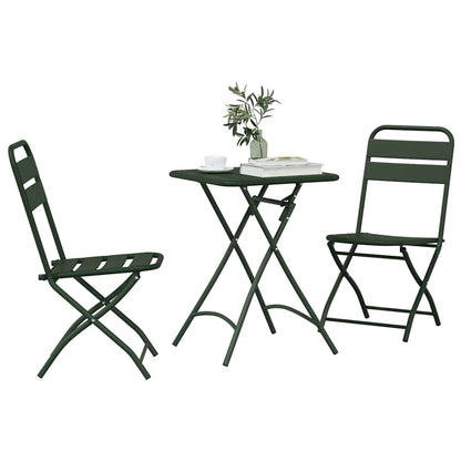 Set bistrot 3 pcs Verde scuro Acciaio - homemem39