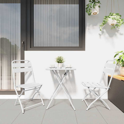 Set bistrot 3 pcs Bianco Acciaio | homemem39