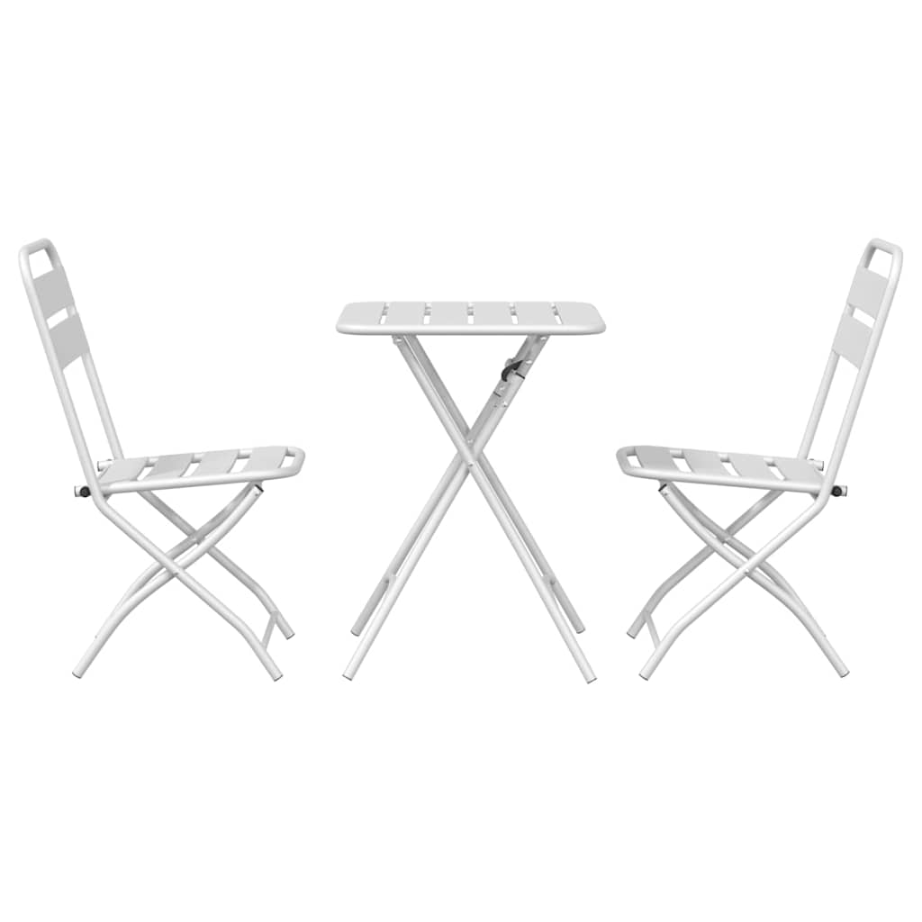 Set bistrot 3 pcs Bianco Acciaio - homemem39