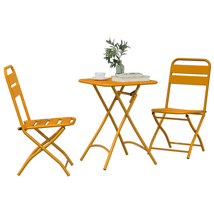 Set bistrot 3 pcs Senape Acciaio - homemem39