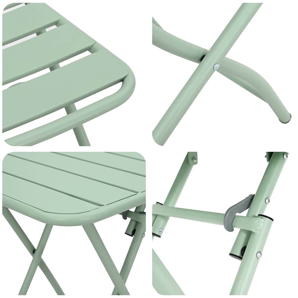 Set bistrot 3 pcs Menta Chiara Acciaio - homemem39