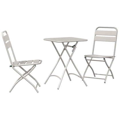 Set bistrot 3 pcs Beige Acciaio - homemem39