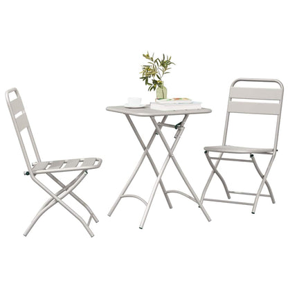 Set bistrot 3 pcs Beige Acciaio - homemem39
