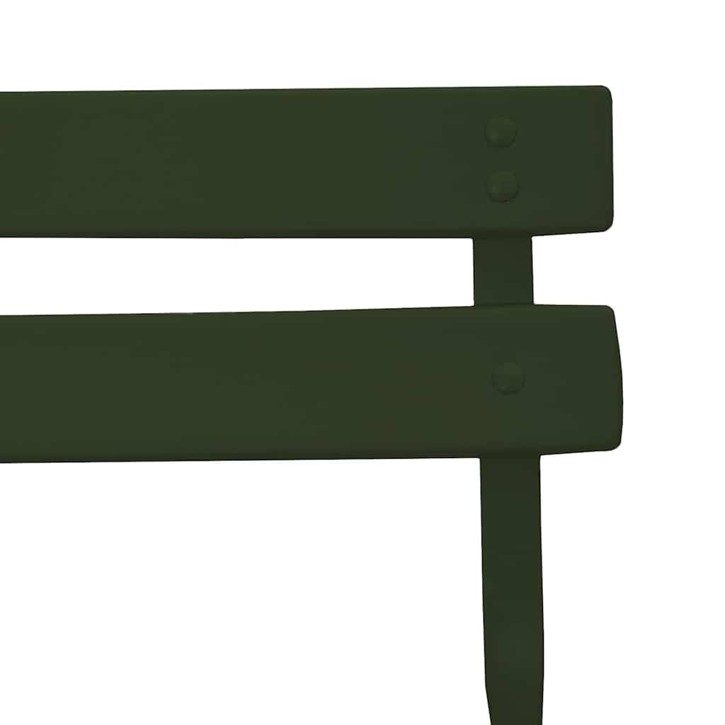 Sedia Pieghevole da Giardino 2 pcs Verde 42 x 46 x 82cm Acciaio