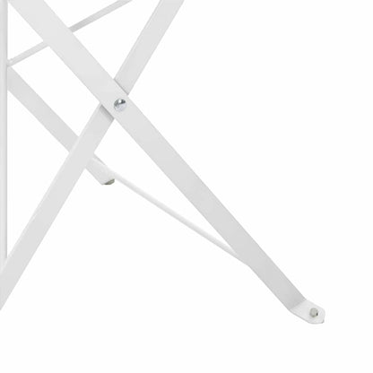 Sedia Pieghevole da Giardino 2 pcs Bianco 42 x 46 x 82cm