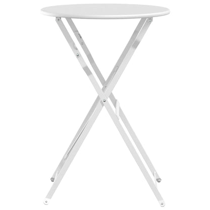 Tavolo da bistrot Bianco Ø50x71 cm Acciaio verniciato a polvere