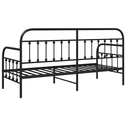 Struttura per letto di giorno Nero 75 x 190 cm | homemem39