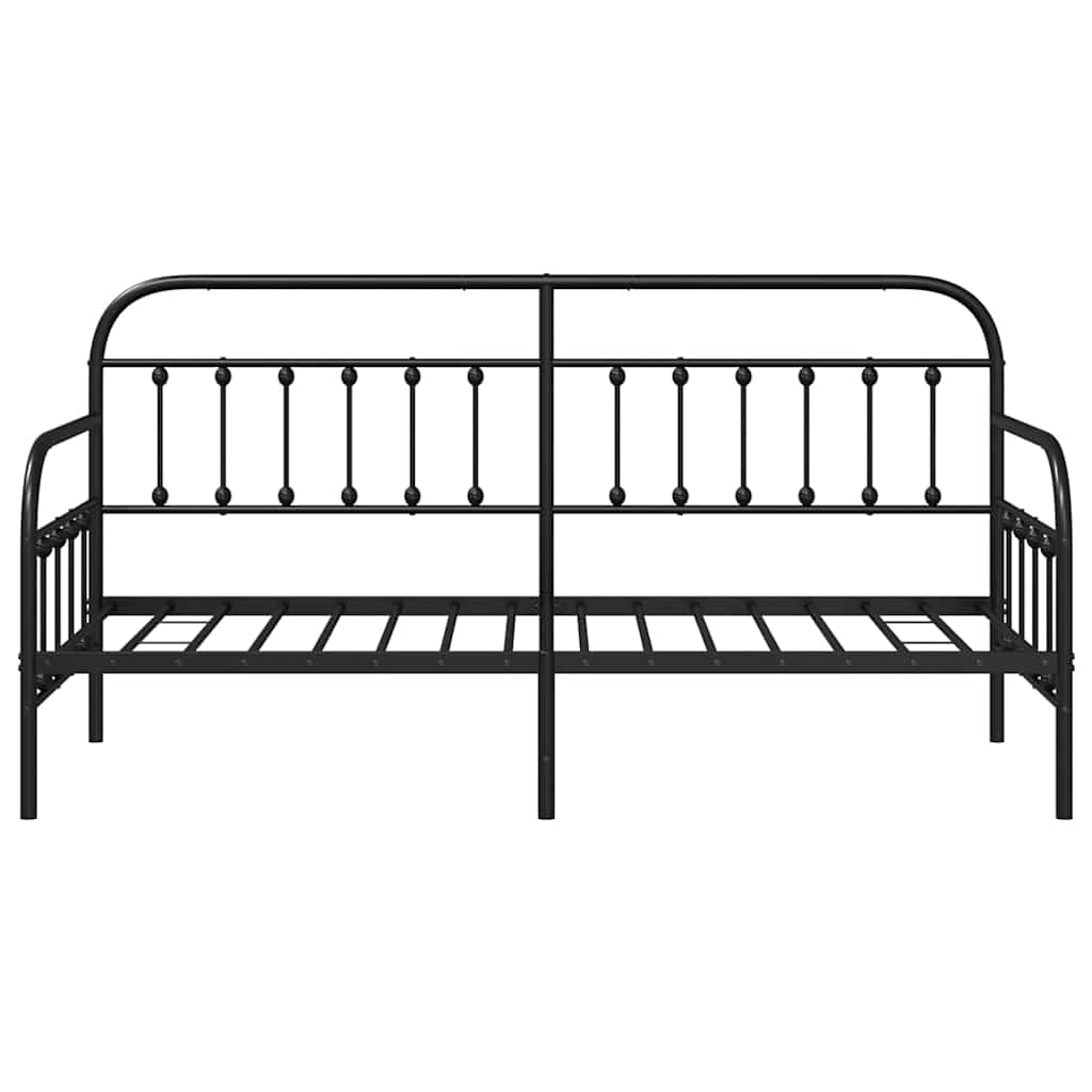Struttura per letto di giorno Nero 75 x 190 cm | homemem39