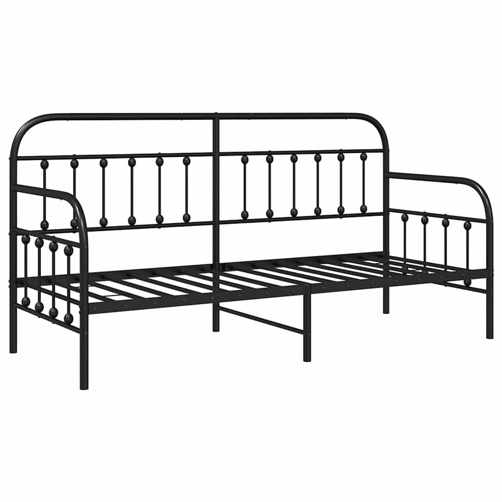Struttura per letto di giorno Nero 80 x 200 cm | homemem39