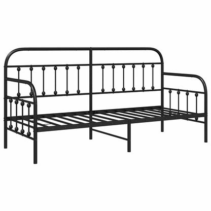 Struttura per letto di giorno Nero 80 x 200 cm | homemem39
