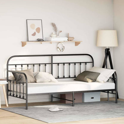 Struttura per letto di giorno Nero 90 x 200 cm | homemem39