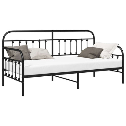 Struttura per letto di giorno Nero 90 x 200 cm | homemem39