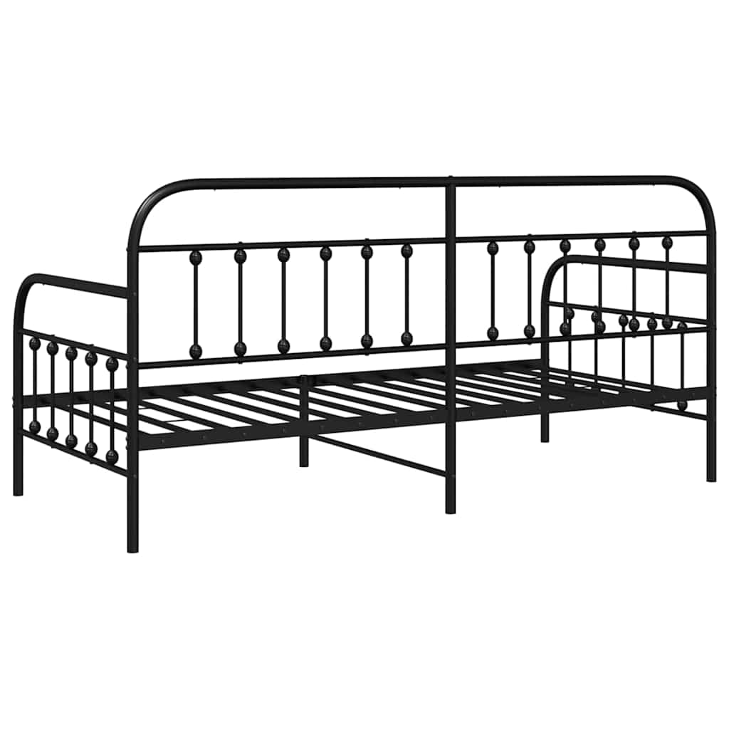 Struttura per letto di giorno Nero 90 x 200 cm | homemem39