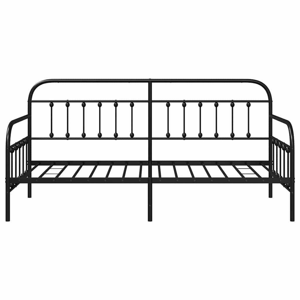 Struttura per letto di giorno Nero 100 x 200 cm | homemem39