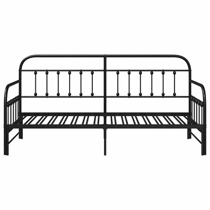Struttura per letto di giorno Nero 90 x 200 cm | homemem39