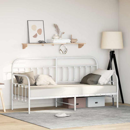 Struttura per letto di giorno Bianco 75 x 190 cm